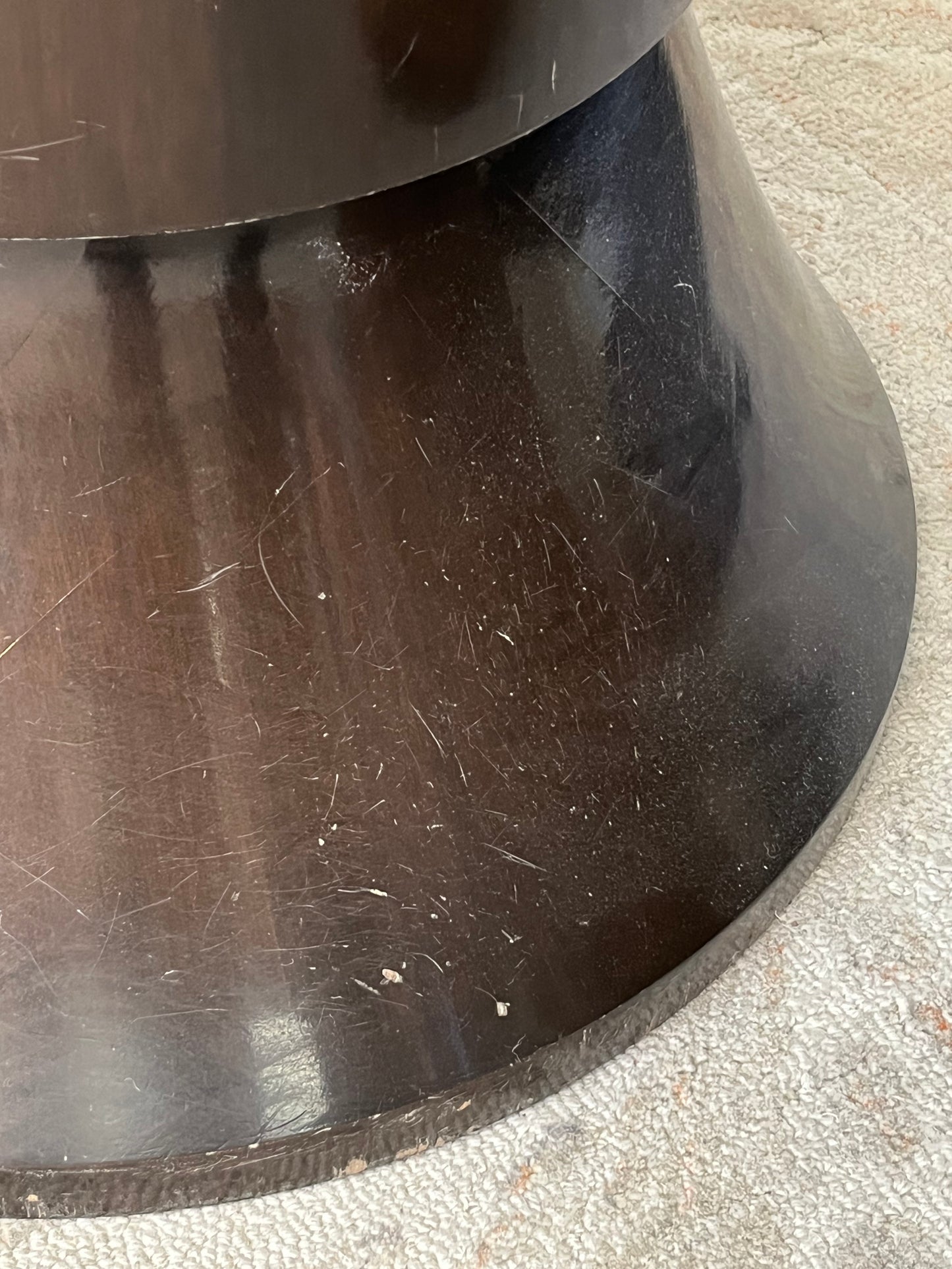 Modern Hourglass End Table