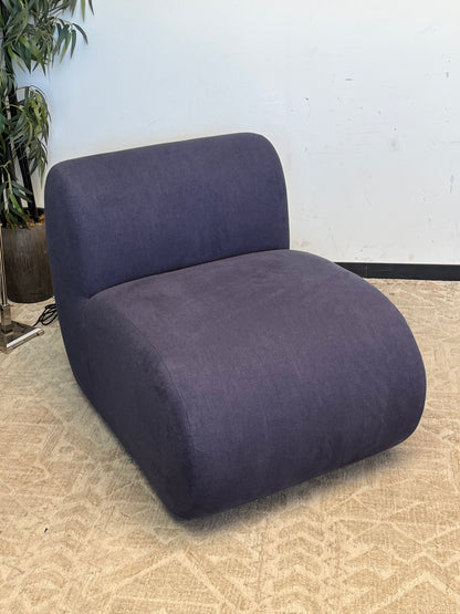 Armless Rounded Accent Chair