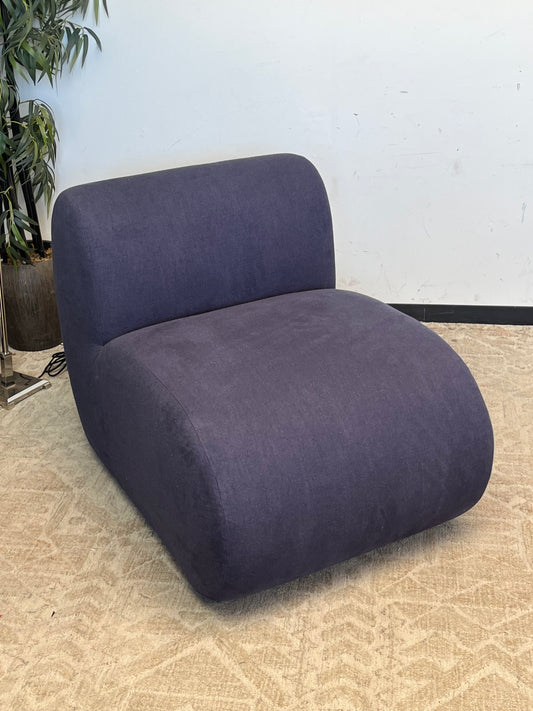 Armless Rounded Accent Chair