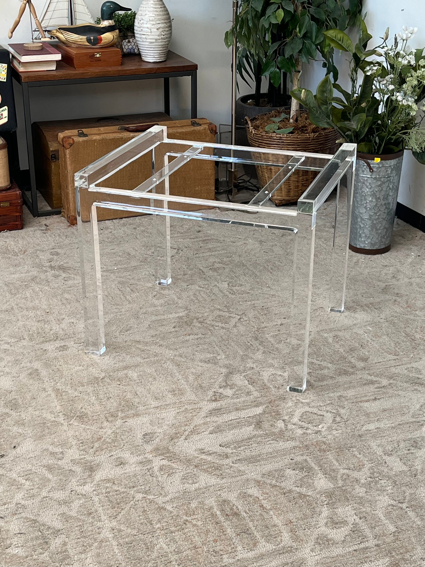 Acrylic Clear Nightstand - Missing Tray