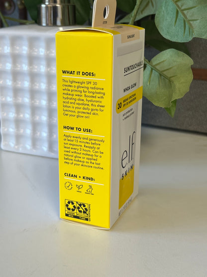 E.L.F. Suntouchable! Whoa Glow SPF 30 Sunscreen - Sunlight