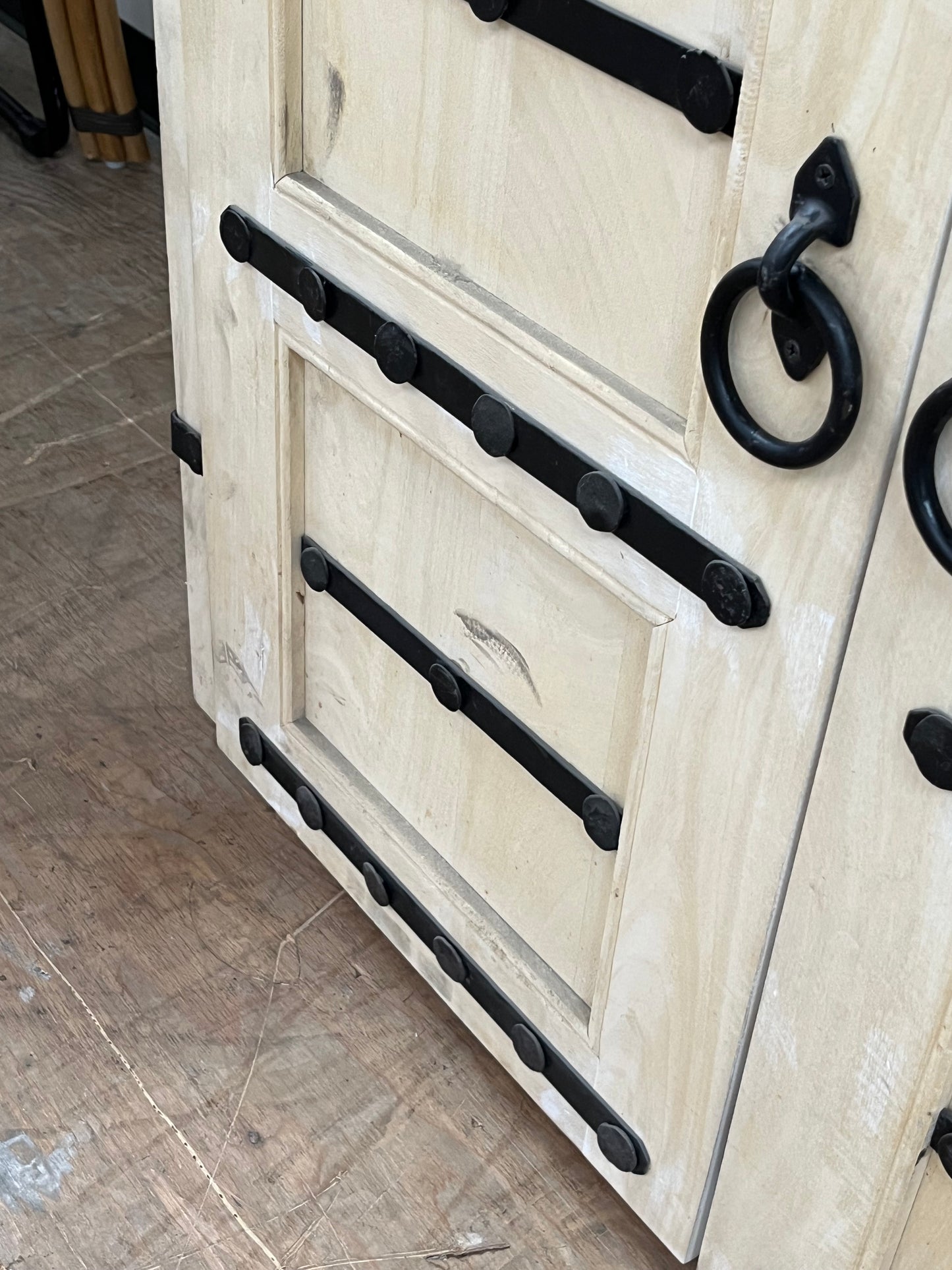 Rustic Style Wooden Credenza