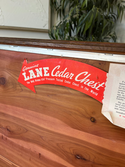 Lane Furniture Mid Century Wooden Cedar Chest - Broken Leg