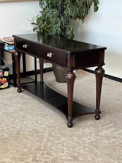 Schnadig Furniture Brown Wooden Console