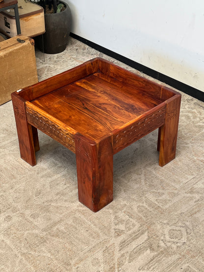 Carved Wooden Coffee Table