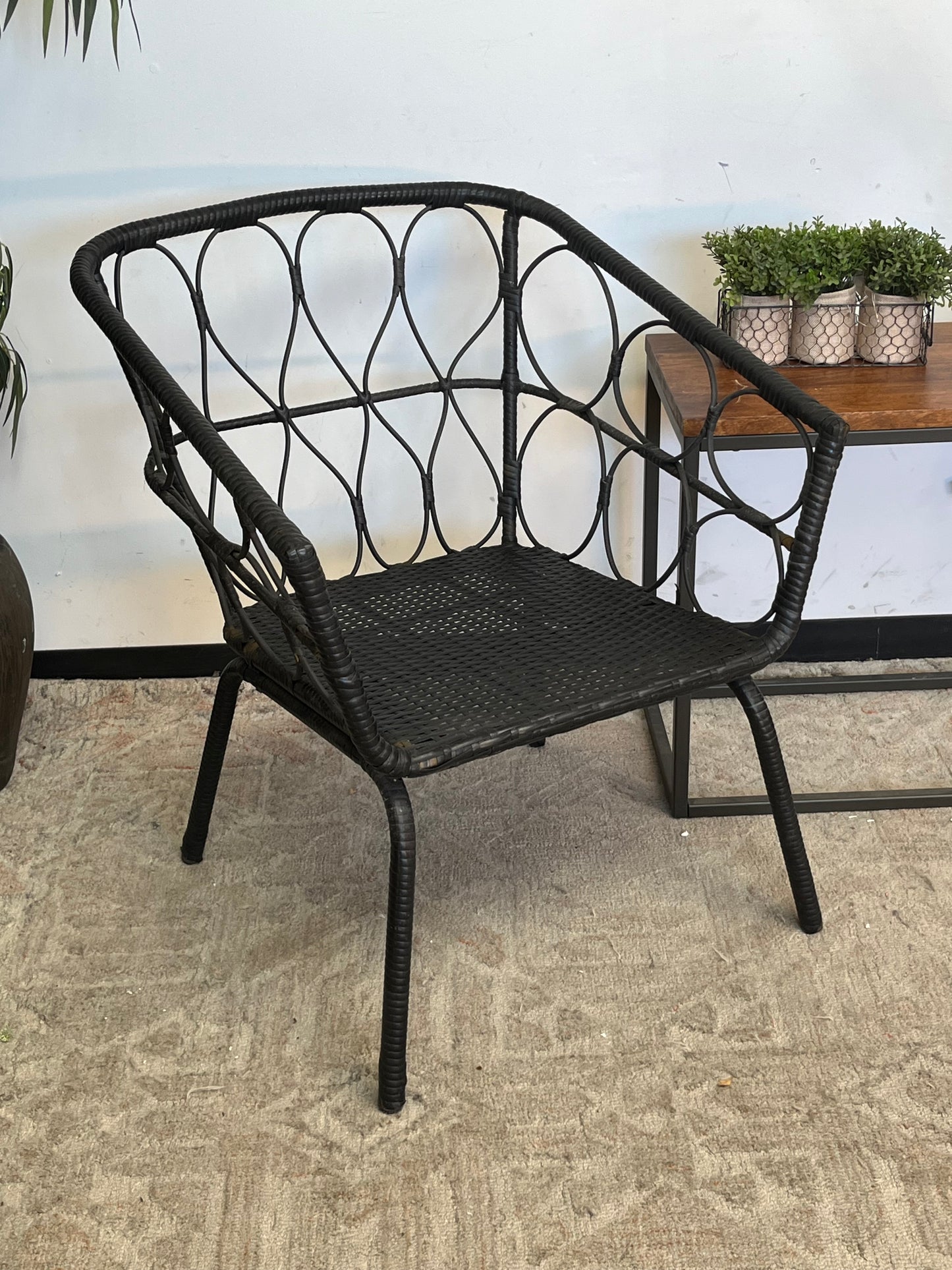 Outdoor Faux Rattan Wicker Chair