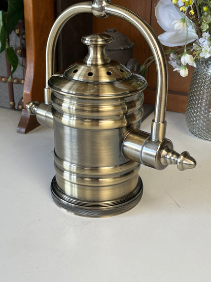 Vintage Style Brass Tone Hanging Light
