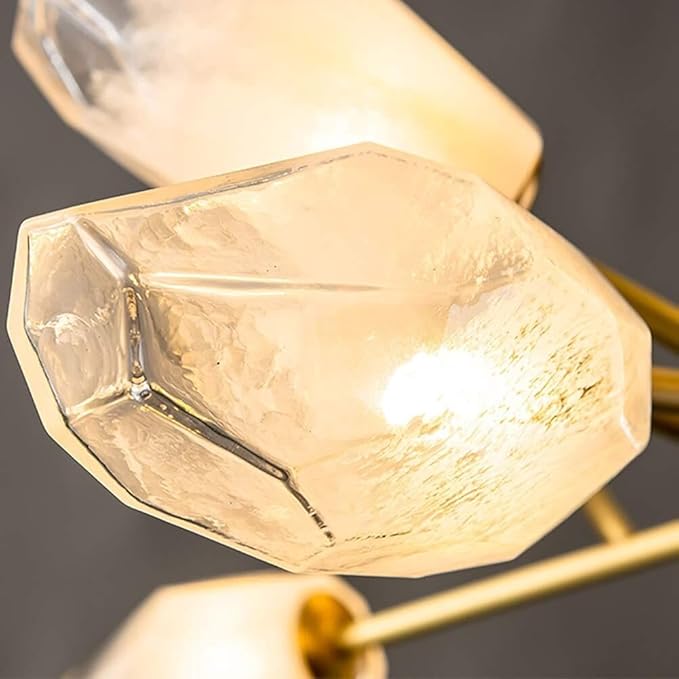 Sputnik Style Brass Tone 15 Bulb Chandelier