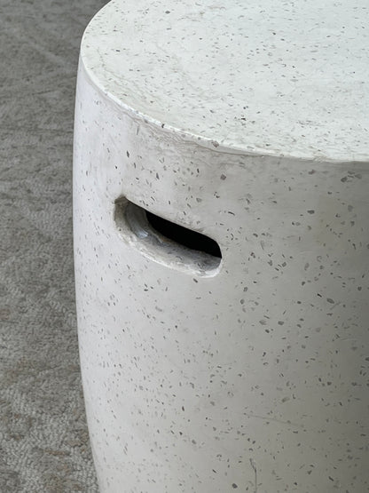 Modern Speckled Stone Side Table