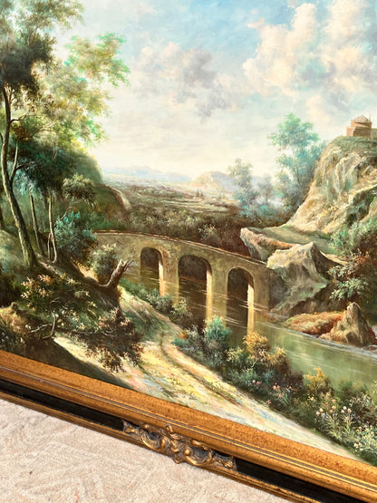 European Style Framed 47" x 59" Landscape