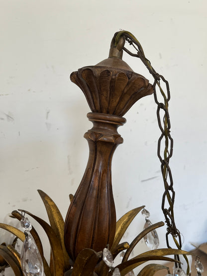 Antique Style Bronze Tone 8-Light Chandelier