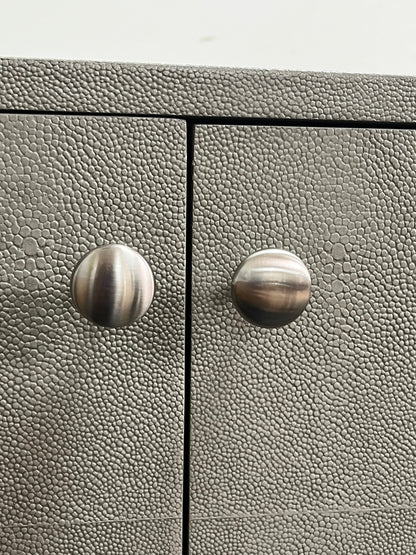 Modern Shagreen Grey Credenza