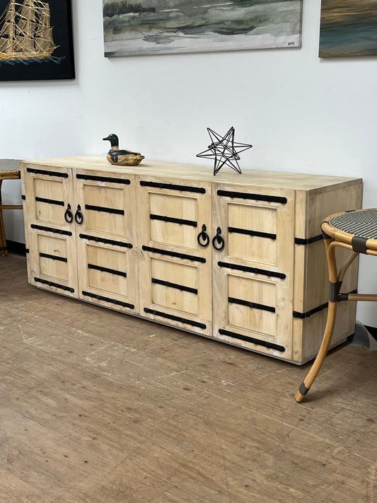 Rustic Style Wooden Credenza