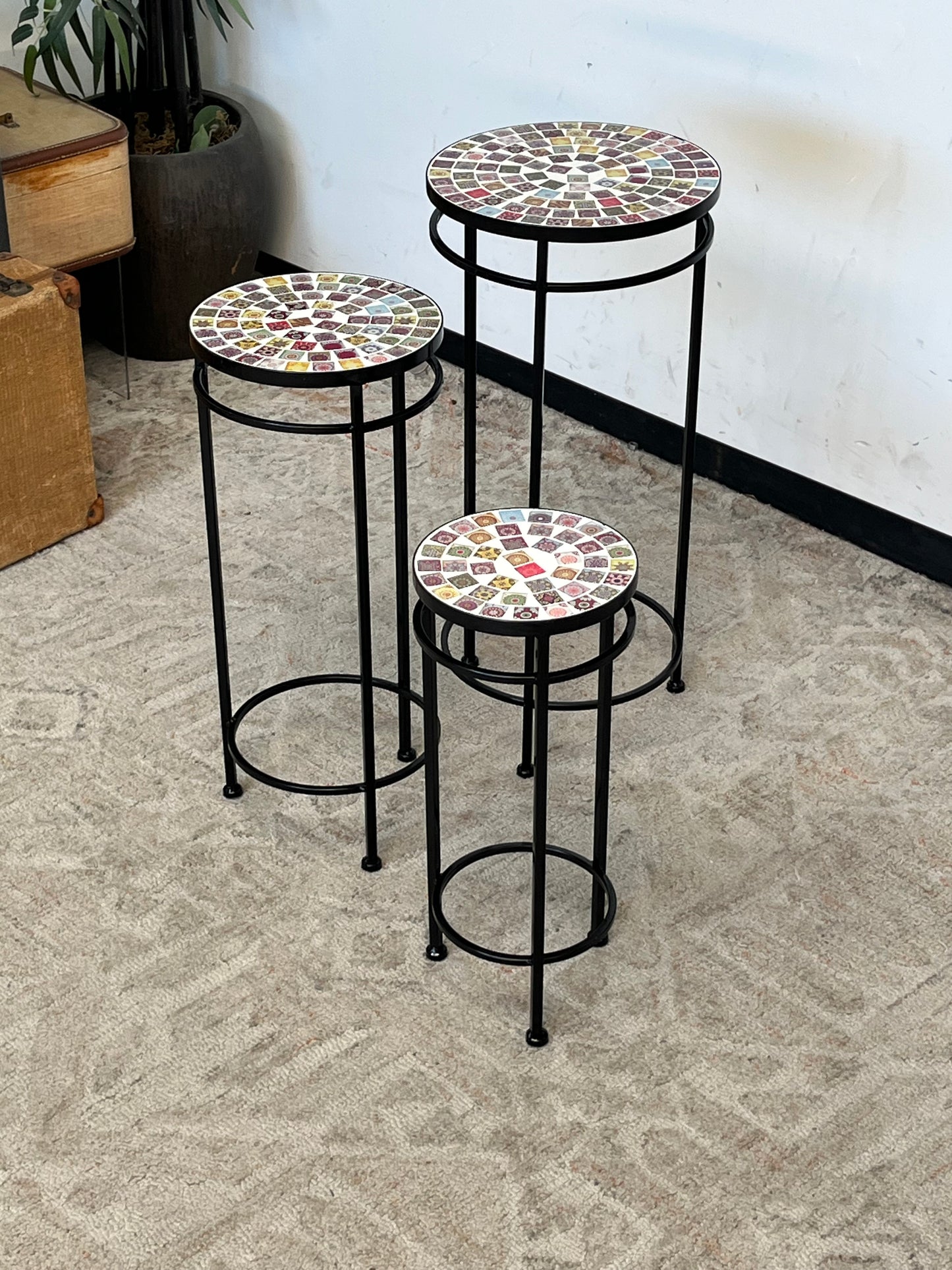 Mosaic Style 3pc Side Table