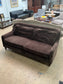 World Market Traditional Brown Loveseat Couch