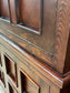 Wooden Media Storage Cabinet With Two Adjoining Bookcases