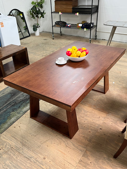 Modern Wooden Brown Dining Table