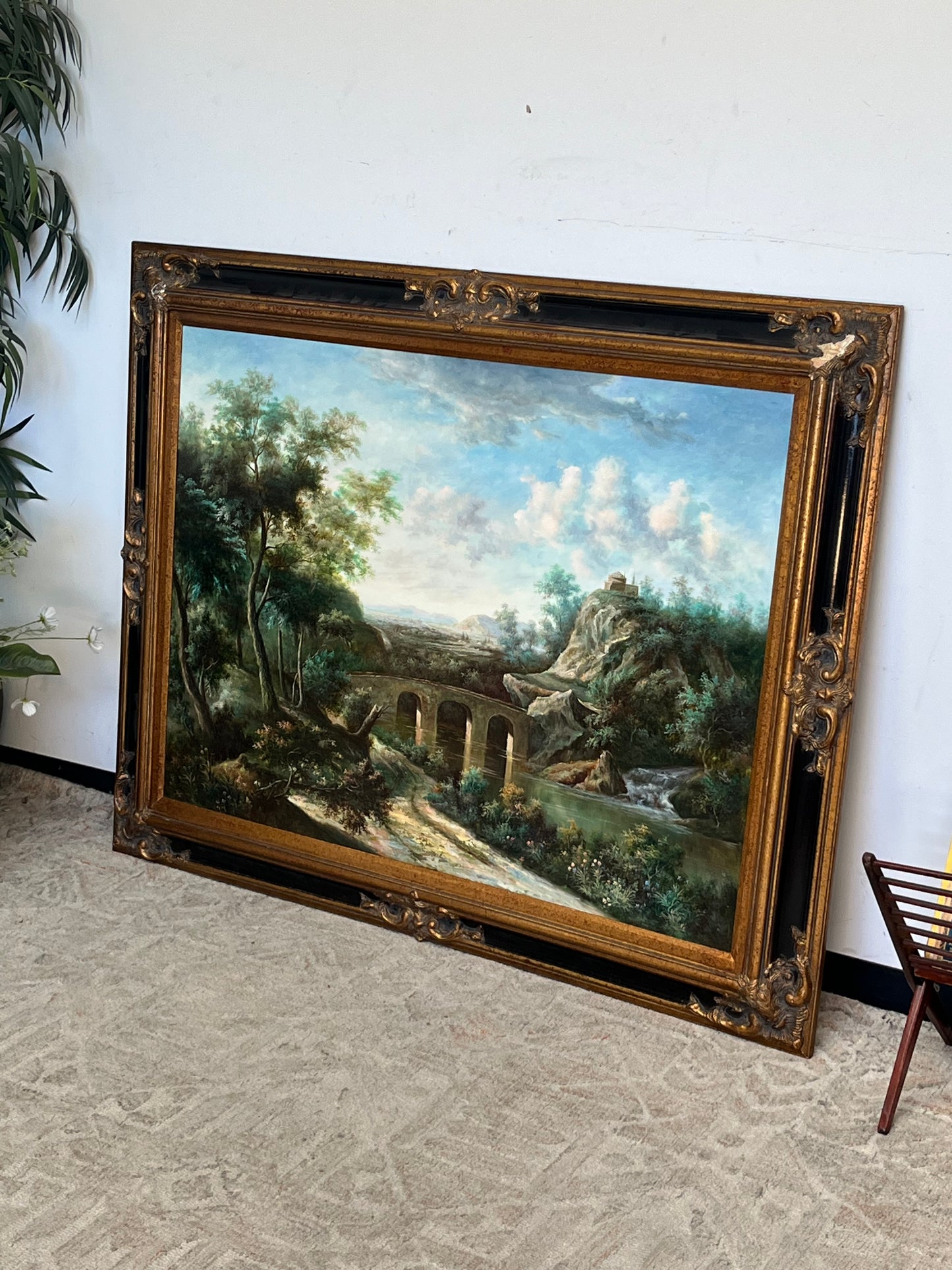 European Style Framed 47" x 59" Landscape
