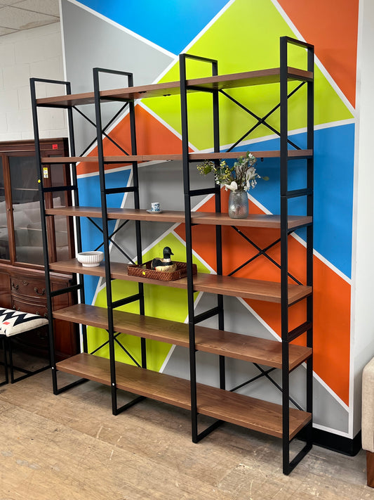 Modern Style 84" Industrial Bookcase