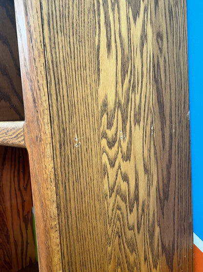 Mid Century 72" Wooden Bookcase