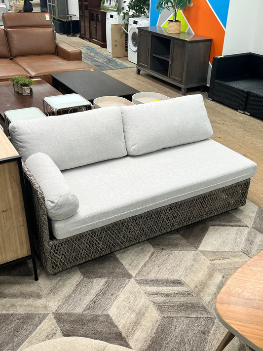 Modern Outdoor Woven Chaise Lounge