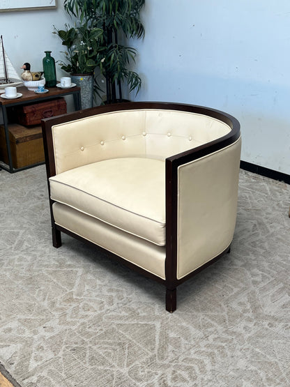 Modern Rounded Back Armchair