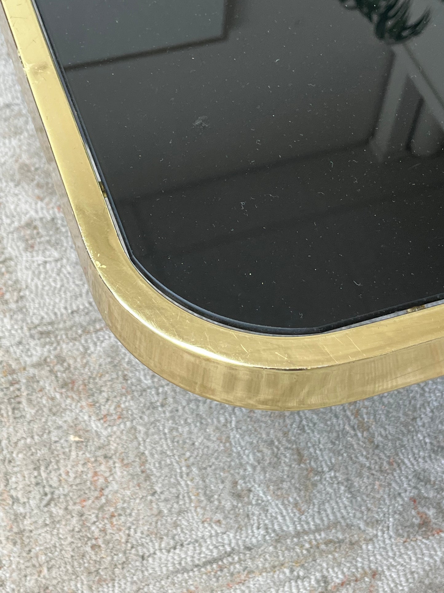 Modern Black & Gold Coffee Table