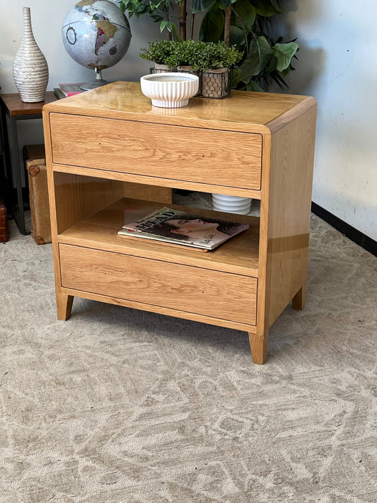 Pinewood End Table - Missing Pull Handles
