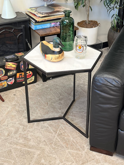 Modern Marble Top 21" Nightstand