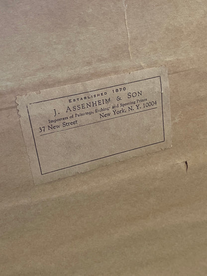 Asian Style Framed Watercolor Blossoms