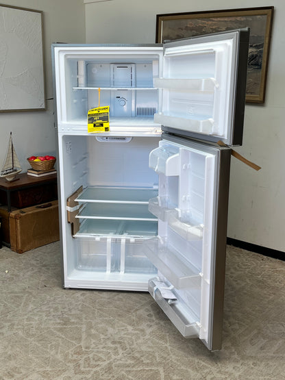 Seasons 14.2 Cu. Ft. Top Freezer Refrigerator Stainless Steel