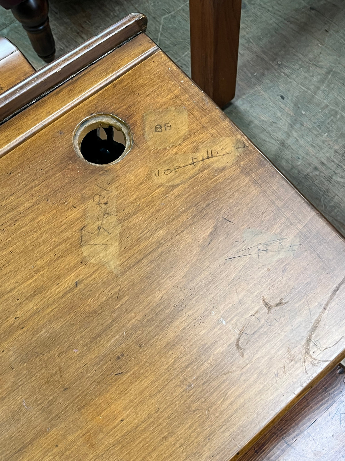 Antique Victorian Schoolhouse Desk