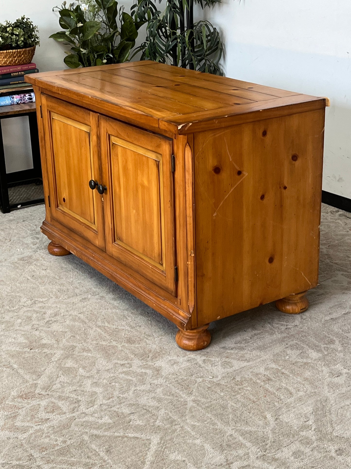 Rustic Solid Wood TV Stand