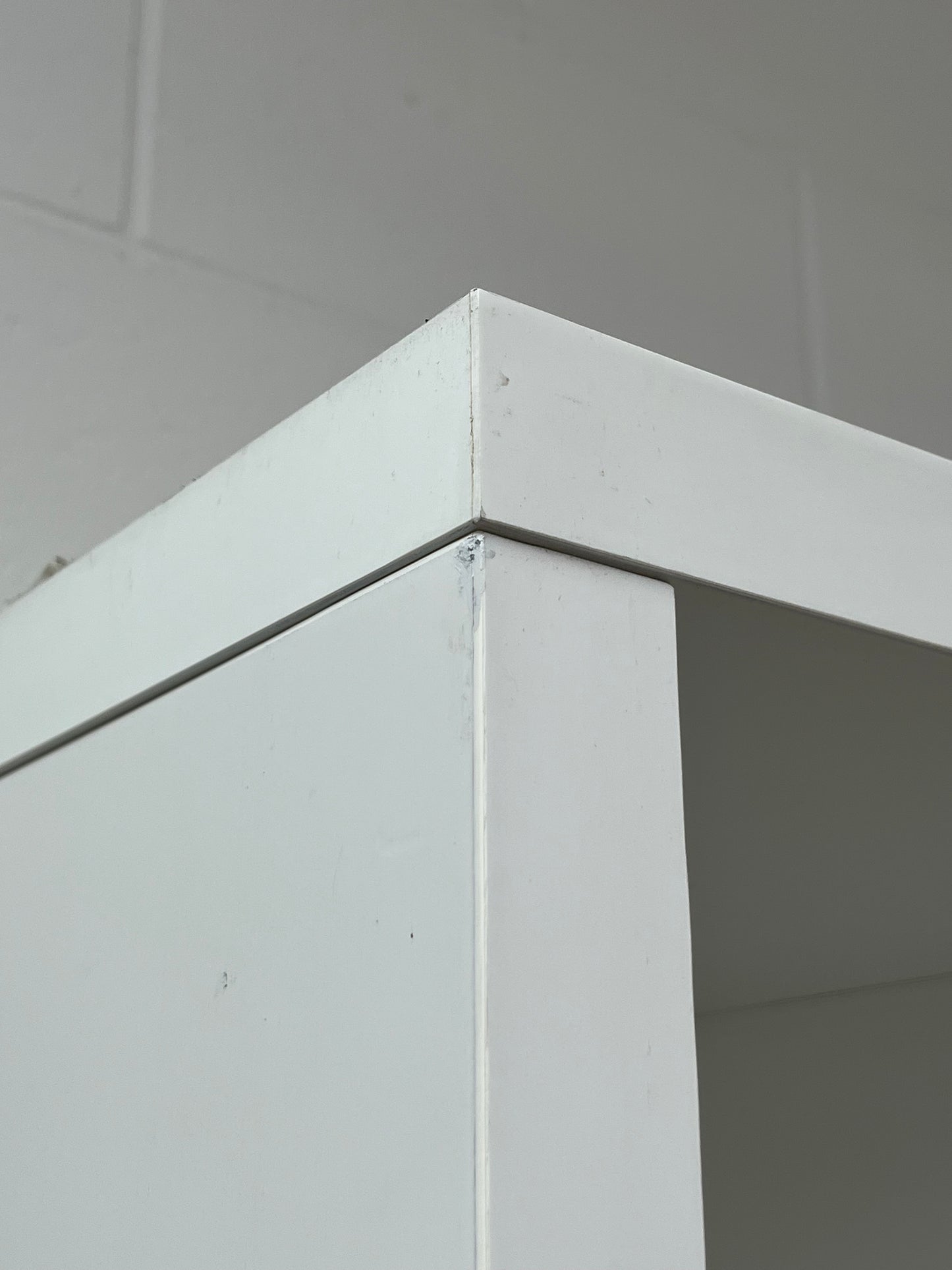 Ikea Style White 25-Cube Bookcase