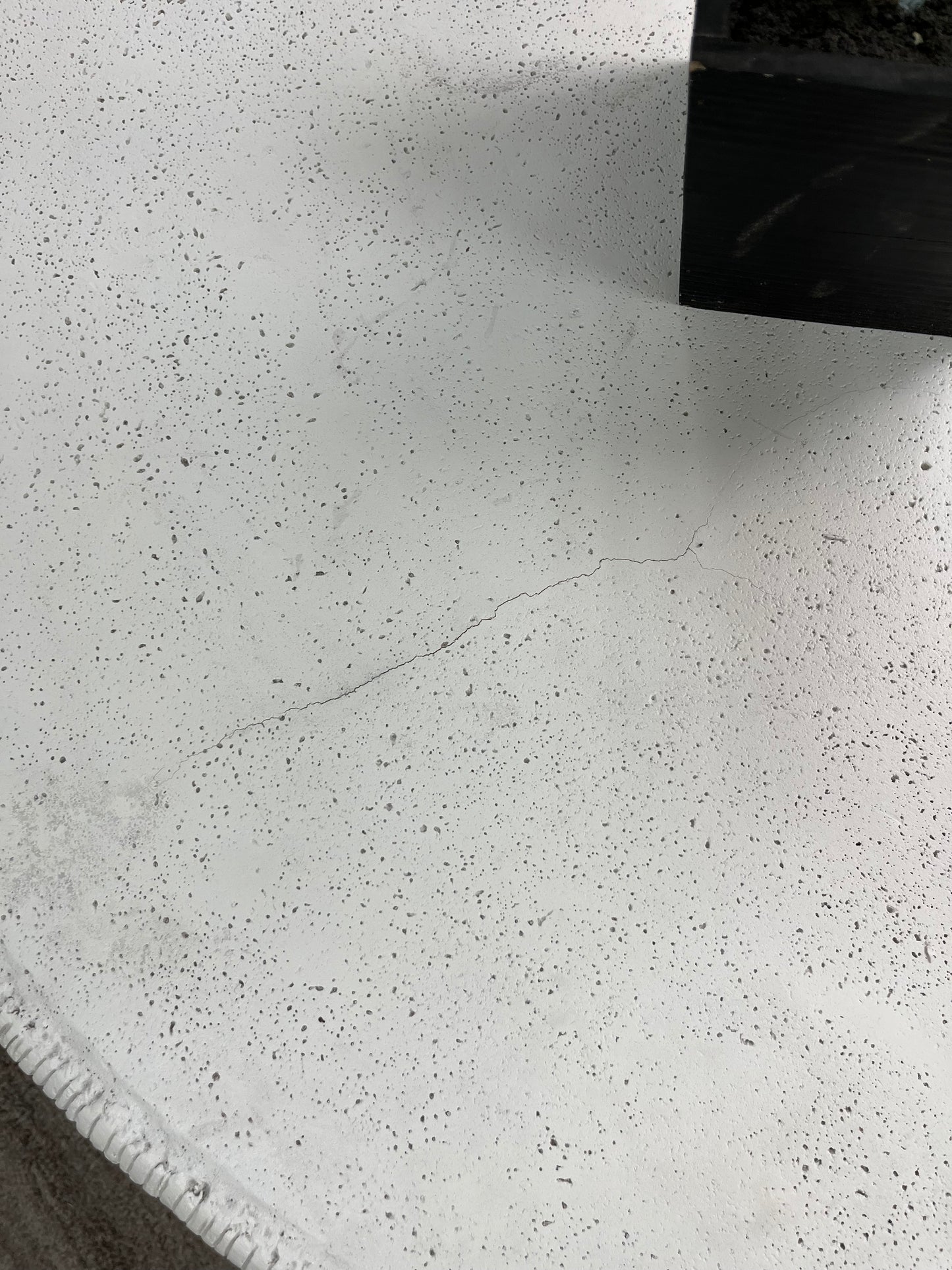 Modern White Stone Round Coffee Table