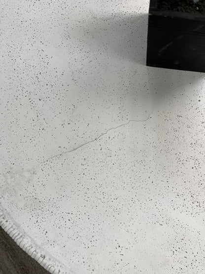 Modern White Stone Round Coffee Table