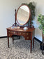 Antique Style Colonial Vanity With Mirror