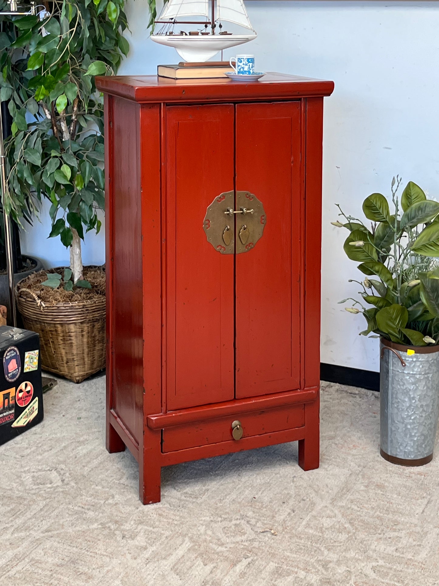 Asian Style Red Cabinet
