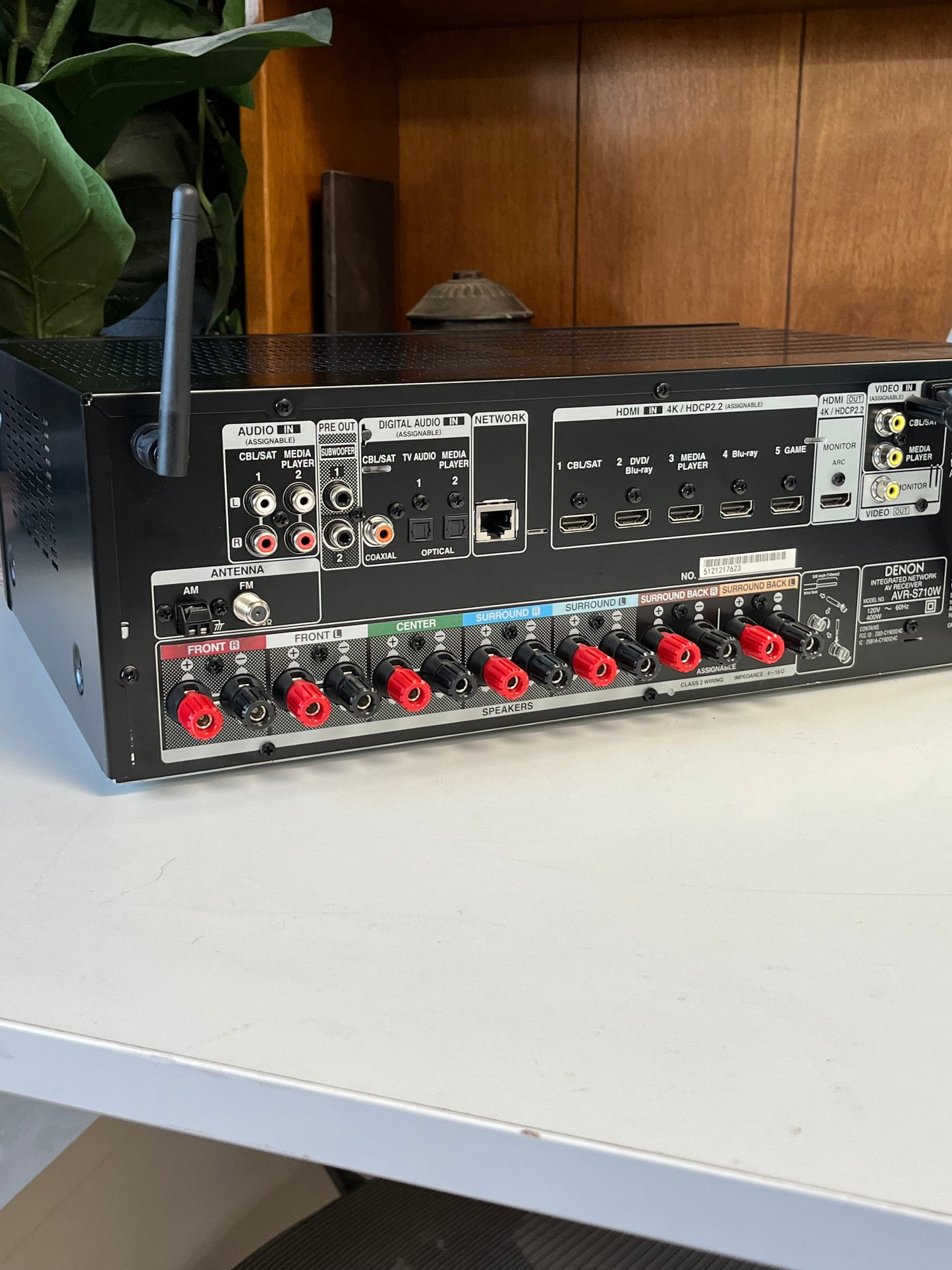 Denon AVR-S710W 3D A/V Receiver - 7.2 Channel - Black