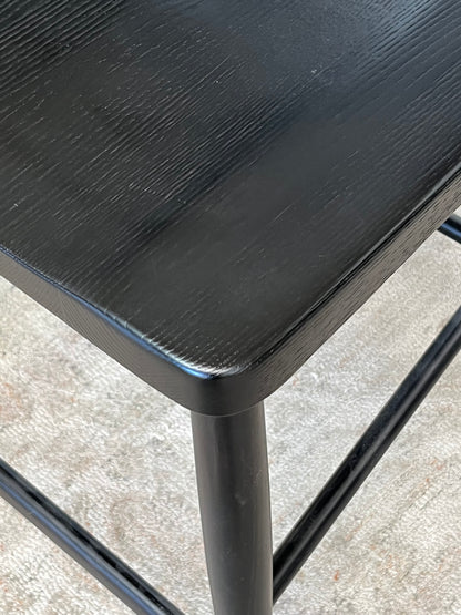 Modern Wooden Black Counter Stool