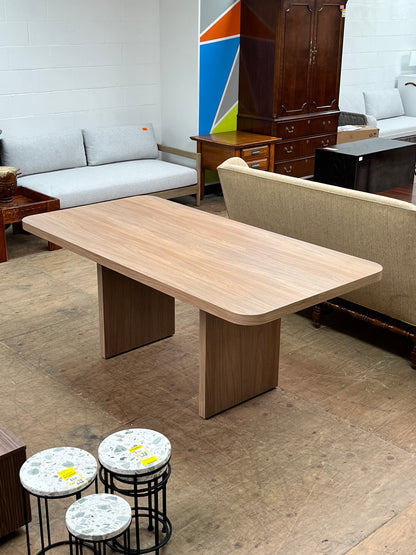 Modern Rounded Edge Dining Table