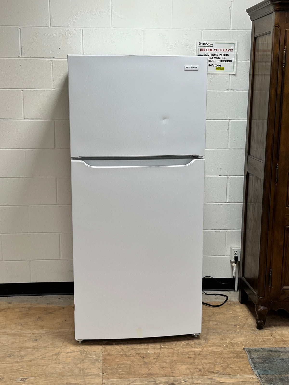 Frigidaire White 18.3 Cu. Ft. Top Freezer Refrigerator