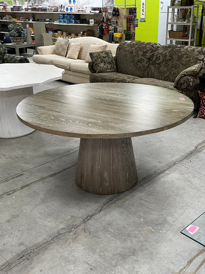 Modern Style 60" Round Wooden Dining Table