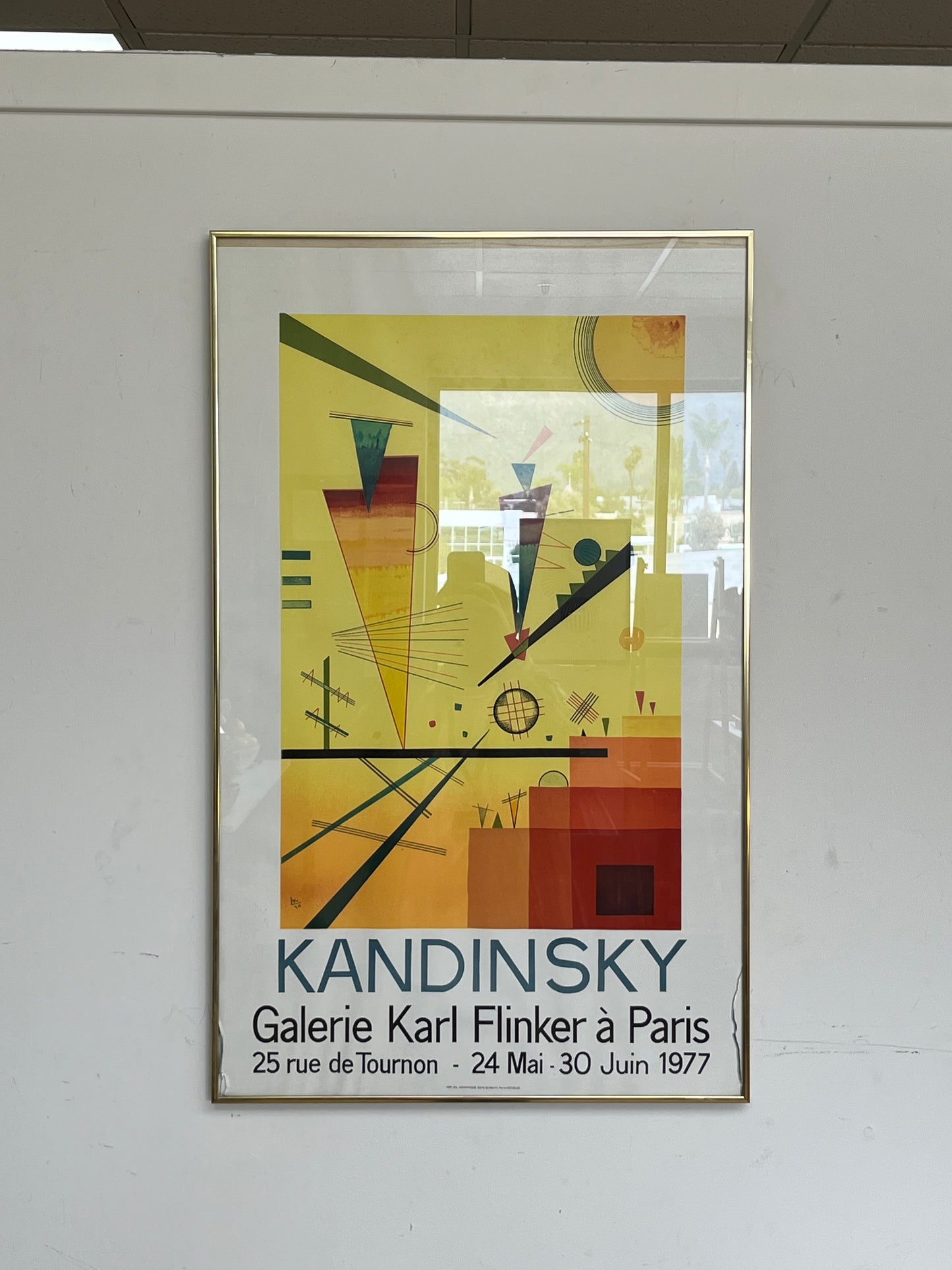 Kandinsky Framed Poster Print Galerie Karl Flinker 1977
