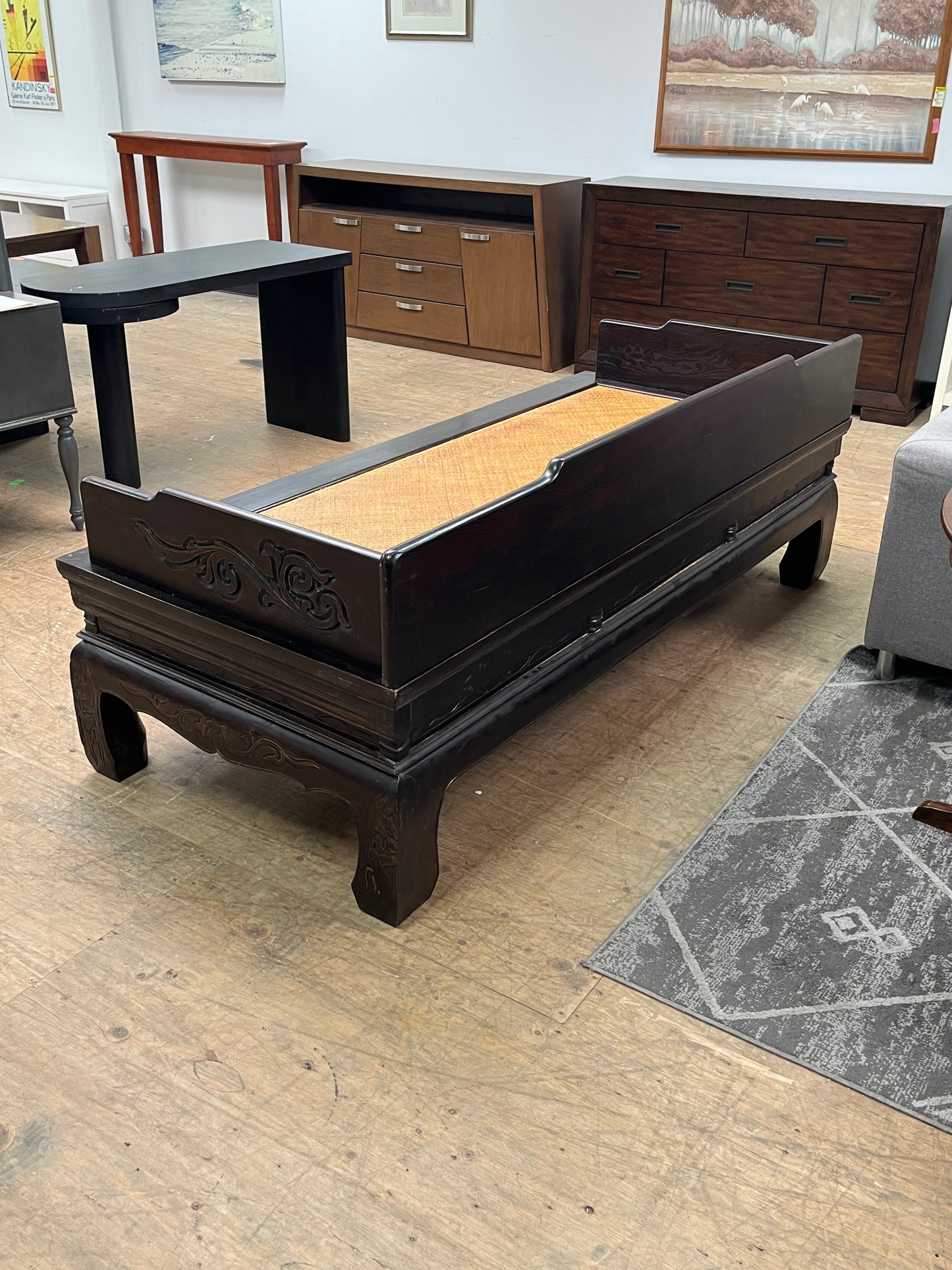 Antique Style Rosewood Day Bed