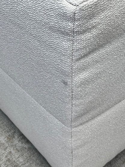 Kreiss Square Linen Ottoman