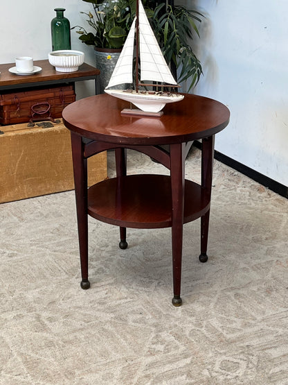 Vintage Style 24" Round Side Table