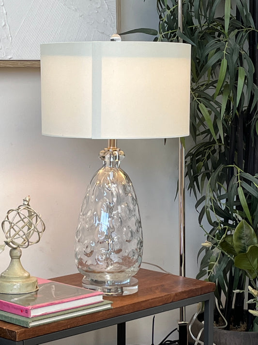 Textured Pear Shaped Table Lamp
