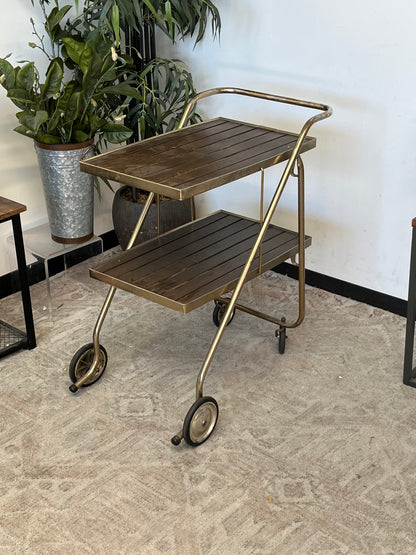 Vintage Metal Bar Cart