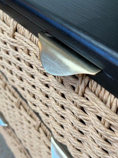Rattan 3-Drawer End Table